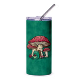 Whimsical Mushroom and Gnome Art on Tumbler product